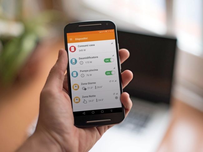 Sistema Rialto Smart Home gestisce tramite App l'energia della propria abitazione 
