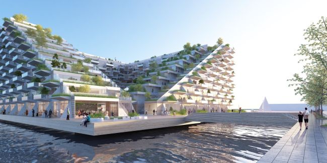 Edificio galleggiante sostenibile Sluishuis ad Amsterdam