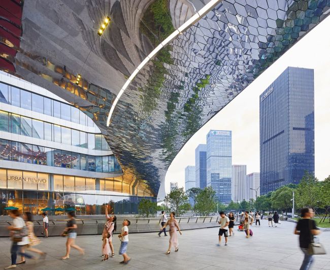 Il nuovo progetto Raffles City è un centro urbano sostenibile ad Hangzhou