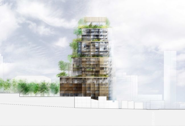 Pianta progetto torre Rosewood Tower a San Paolo