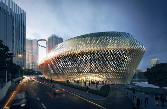 L'hotel di lusso del progetto Xiantao Big Data Valley masterplan a Chongqing 