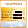 widget,dati di produzione impianto fotovoltaico