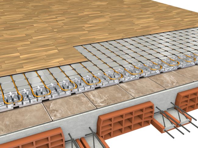 Sistema radiante a secco che scalda la casa in soli 4 CM 2