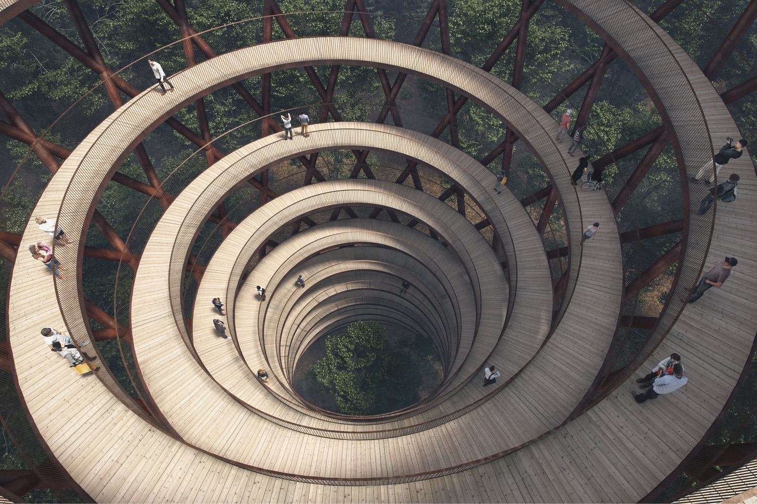 Lo studio Effekt realizza la torre Treetop Experience nel cuore della foresta danese