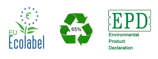 Etichetta EPD relativa al ciclo di vita dei materiali utilizzati in edilizia