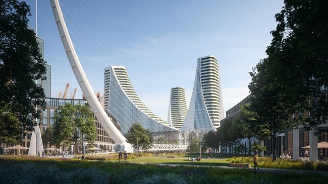Peninsula Place primo progetto in Inghilterra di Santiago Calatrava