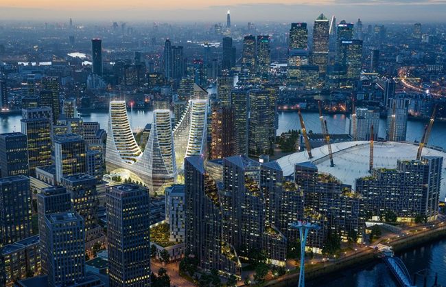 Il progetto di Calatrava a Londra per un quartiere avveniristico
