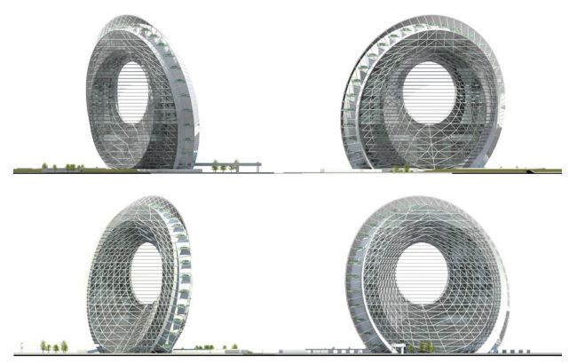 Windwheel, edificio circolare, futuristico e ad alta efficienza energetica 