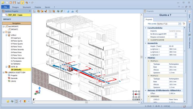 Software edificius-MEP per una visione di insieme del sistema edificio-impianto