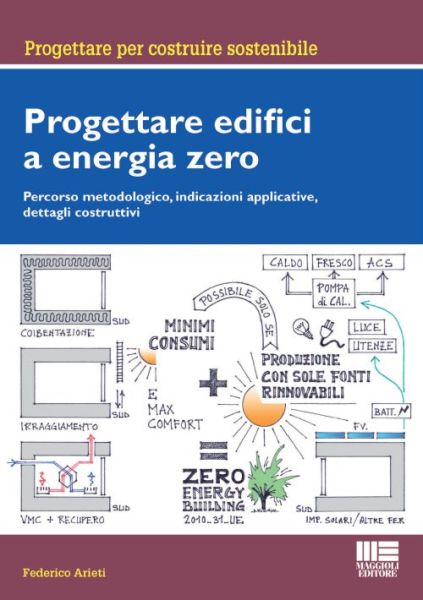 Copertina libro progettare edifici a energia zero
