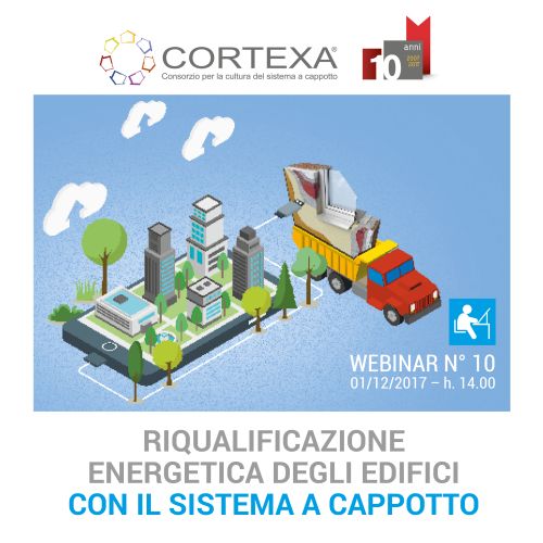 Webinar cortexa sulla riqualificazione energetica degli edifici con sistema a cappotto