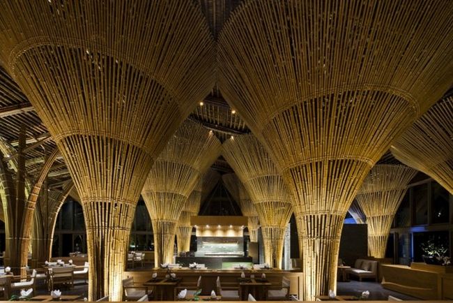 Il Naman Retreat Hay Hay in vietnam è realizzato principalmente in bambù