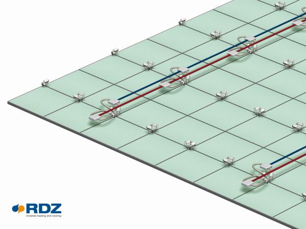 La serpentina radiante è il cuore della tecnologia b!klimax+ di RDZ