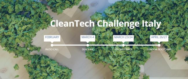 CleanTechChallenge, concorso internazionale su idee innovative su tecnologie green