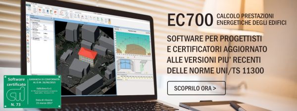 Aggiornato il software Edilclima EC 700 per il calcolo delle prestazioni energetiche degli edifici