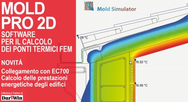 Software Mold PRO 2D per il calcolo ponti termici