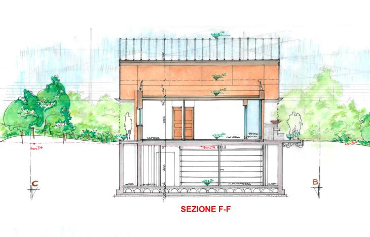 Sezione progetto Casa Passiva vincitore del concorso Viessmann