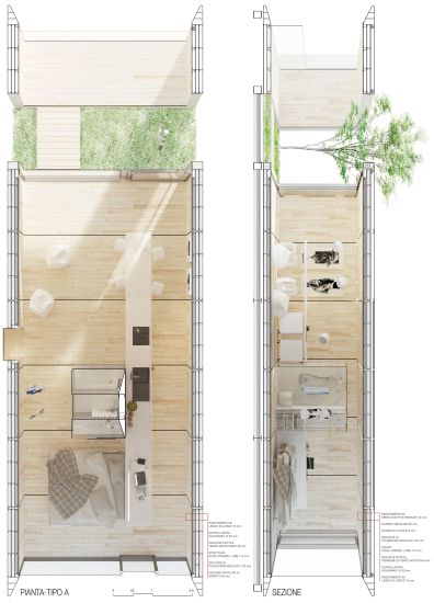 Pianta della casa Domani