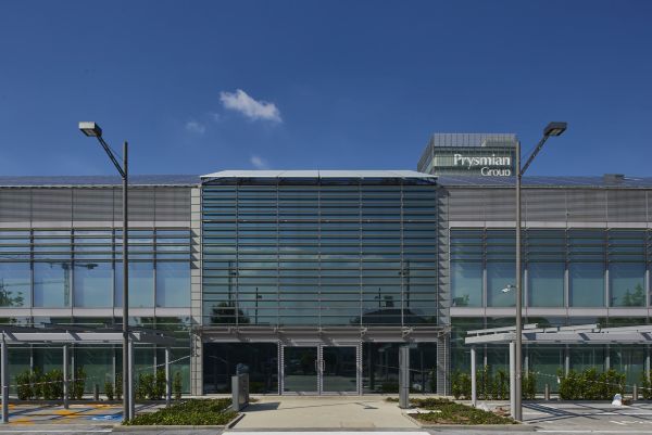 La facciata principale dell’headquarters Prysmian Group