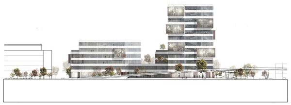 Render del progetto Norwegian Geotechnical Institute di Oslo