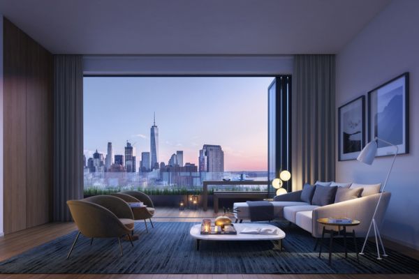 Interno grattacielo di NY 570 Broome che purifica l'aria