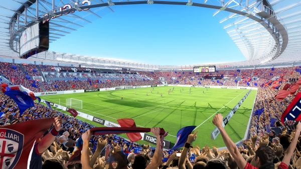 Il nuovo stadio del Cagliari di Progetto CMR