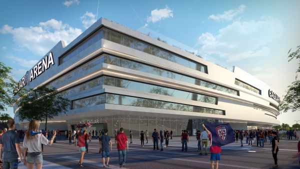 Il nuovo stadio del Cagliari, edificio di design e sostenibile