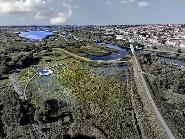 Progetto di riqualificazione a Randers in Danimarca per contrastare l’innalzamento delle acque