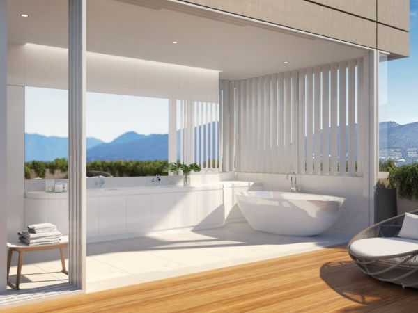 Particolare degli interni di una delle residenze di Terrace House