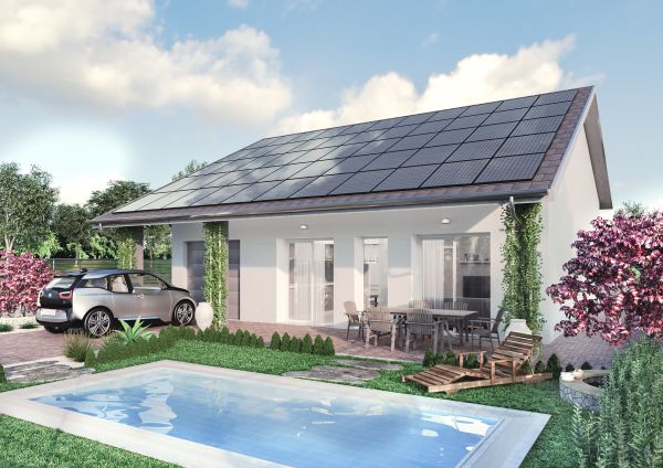 Villa ecolibera con tetto fotovoltaico e SPA in via di realizzazione a Lodi 