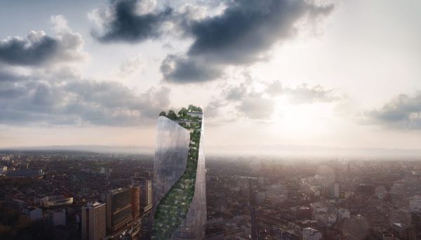 Occitanie Tower dalla forma a spirale con il giardino pensile