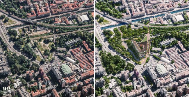 Edificio Corte verde a Milano, prima e dopo i lavori