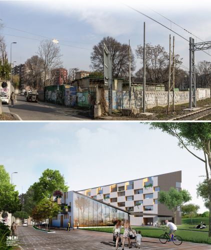 Edificio Corte Verde a Milano, prima e dopo i lavori