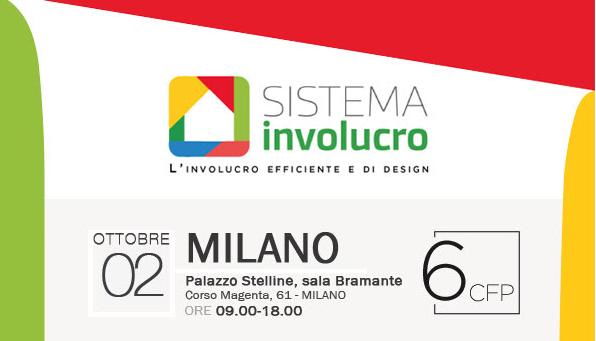 A Milano il 2 ottobre il tour sistema involucro 