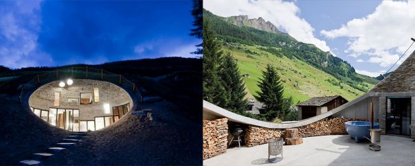 Hillside Home, Vals (Svizzera). Progetto di SeARCH e CMA