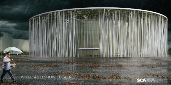 Wuxi Show Theatre, il teatro che sembra una foresta di bambù