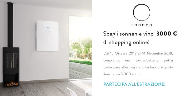 Concorso sonnen: in palio un buono Amazon da 3.000 euro