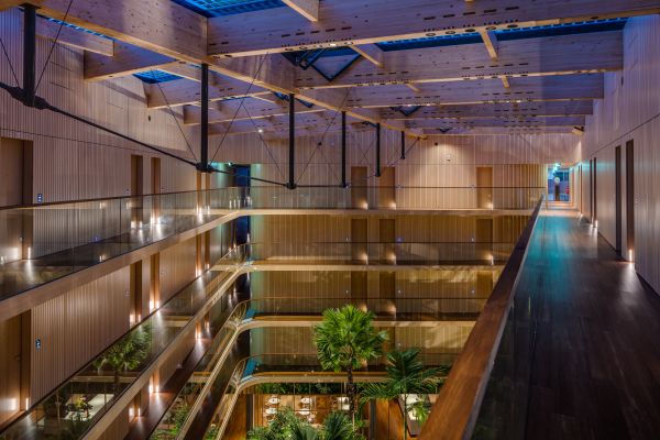 La zona interna del Green Hotel Jakarta di Amsterdam 