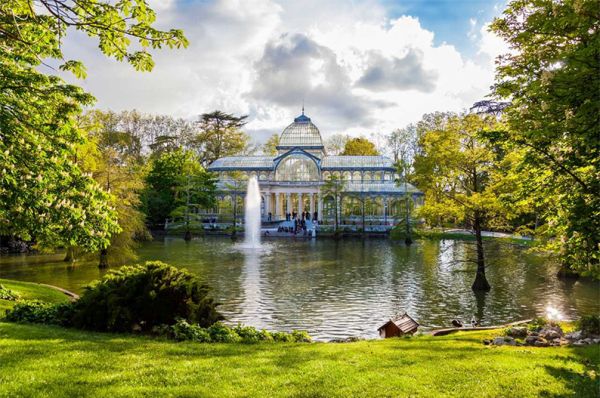 Parco del retiro a Madrid