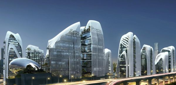 Nanjing Zendai Himalayas Center richiama nell'architettura la montagna 
