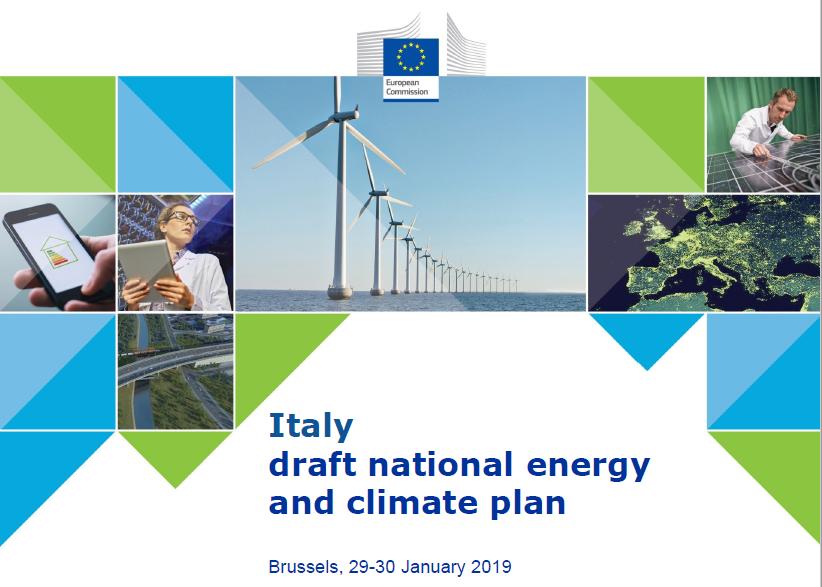 PRESENTATA IN COMMISSIONE UE PROPOSTA PIANO NAZIONALE INTEGRATO ENERGIA E CLIMA