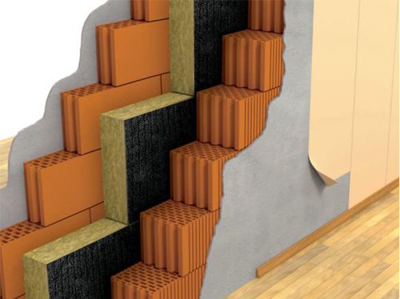 Isolamento interno muratura perimetrale con pannello Rockwool Isolamento interno muratura perimetrale con pannello Rockwool