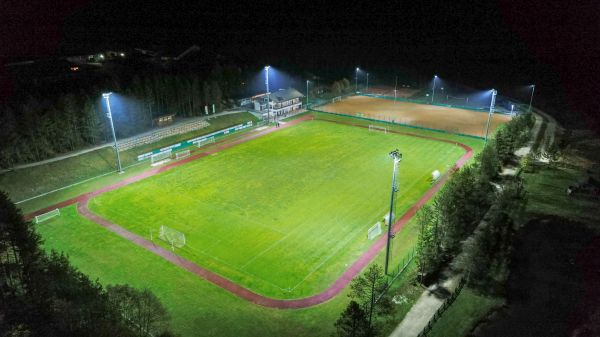 Proiettori LED Smart[PRO] Gewiss per l'intervento di relamping del campo da calcio Ciamaor