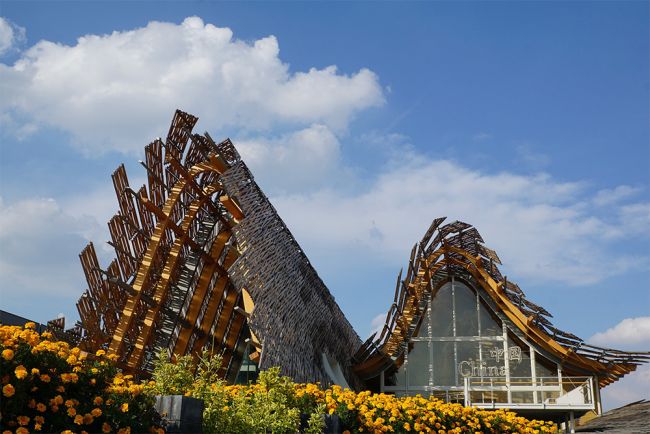 Padiglione della Cina Expo 2015 realizzato in legno