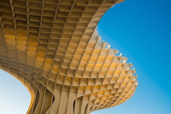 Metropol Parasol Siviglia realizzato in legno