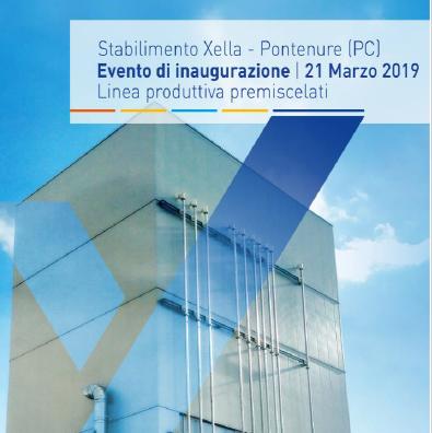 Il 21 marzo inaugurata la nuova linea produttiva del sito produttivo di Pontenure di Xella