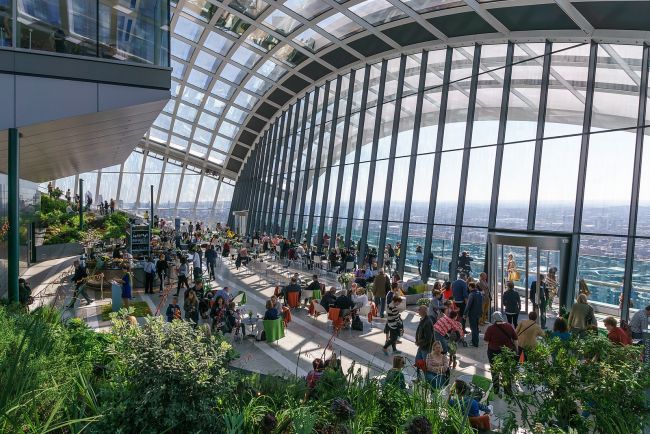 Sky Garden a Londra con i giardini pensili più alti della città