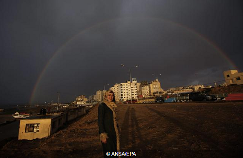Arcobaleno su Gaza