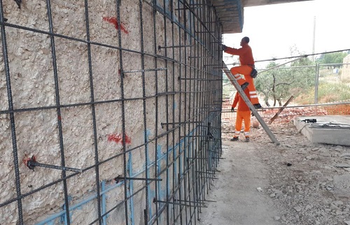 Ripristino calcestruzzo di un ponte con MAPEFER