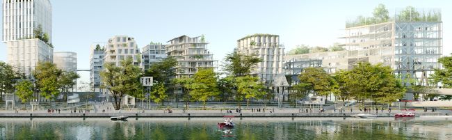 Render del progetto Mkno a Parigi (credits Reiventing Cities)